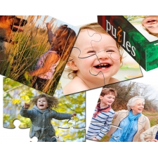 Personalisiertes FotoPuzzle - Set 4 in 1 für Kinder